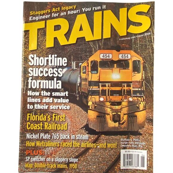 Trains June 2006 Shortline Success Formula 1950 Double Track Mains Map - Picture 1 of 10